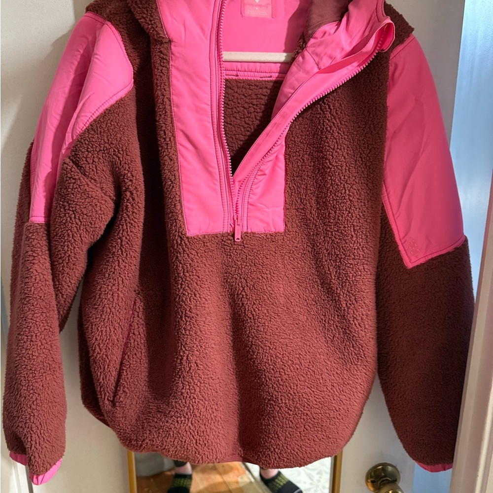 Free people  Pink and Brown Jacket - Picture 3 of 3